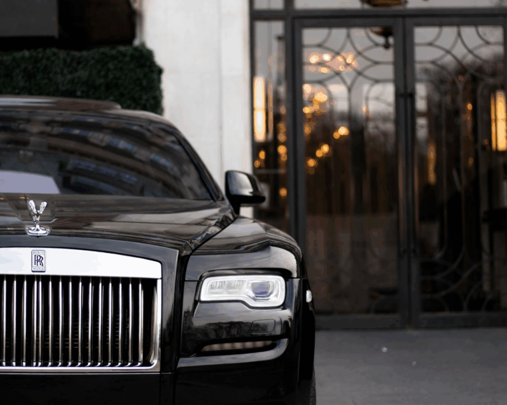Luxury vehicle in premium setting