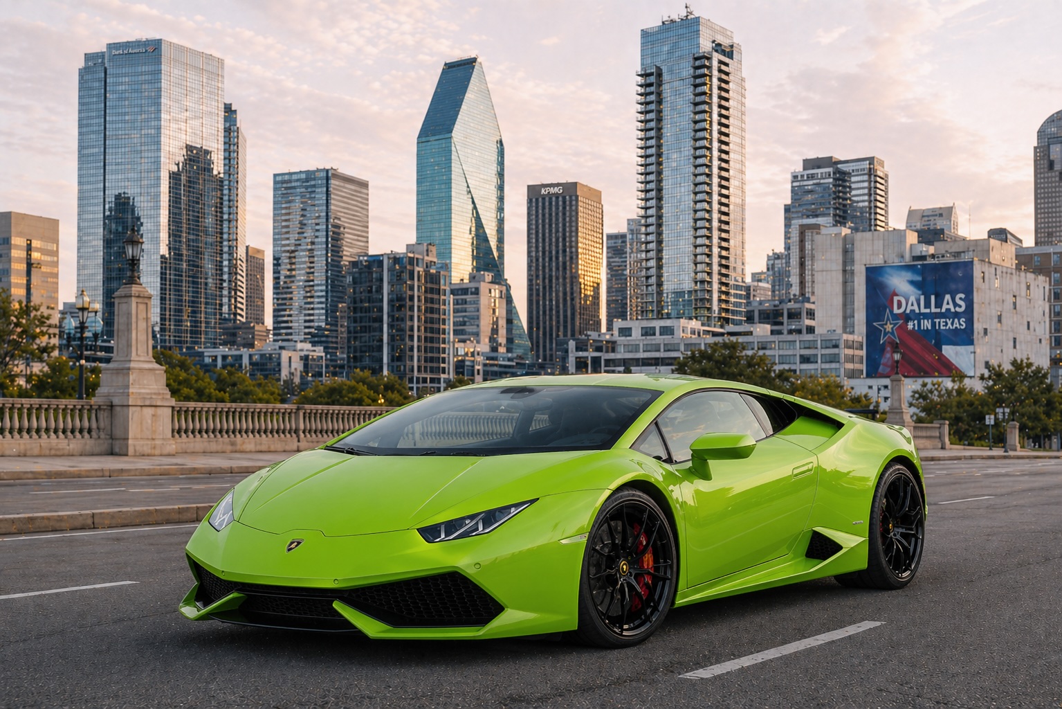 Lamborghini Huracan exotic car rental in Dallas