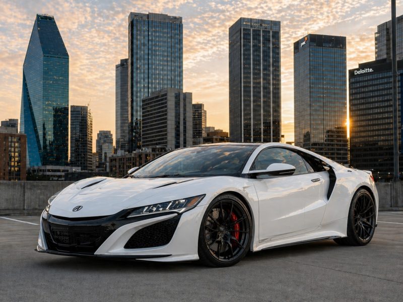 Acura NSX exotic car rental in Dallas