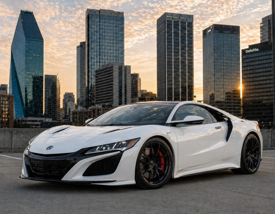 Acura NSX exotic car rental in Dallas