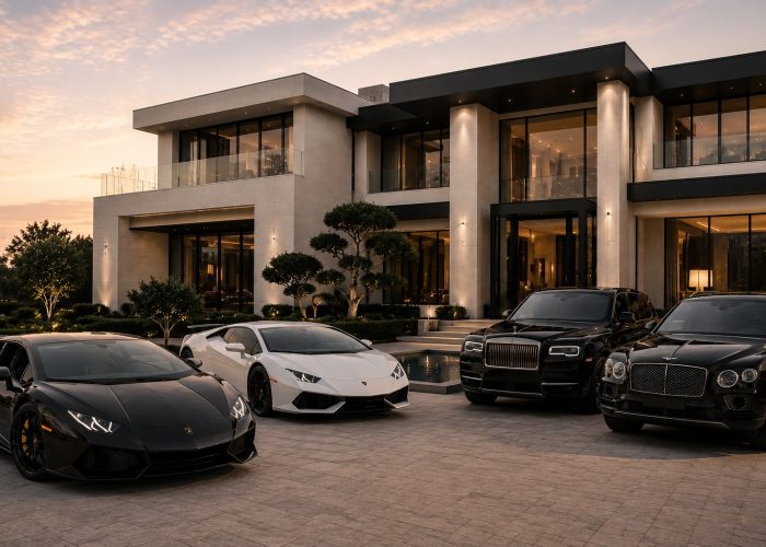 Exotic and luxury vehicles used for brand and marketing experiences